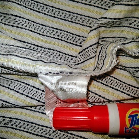 CAbi Womens Shirt Button Up Size Medium Multicolor Striped Long Sleeve - Picture 8 of 8